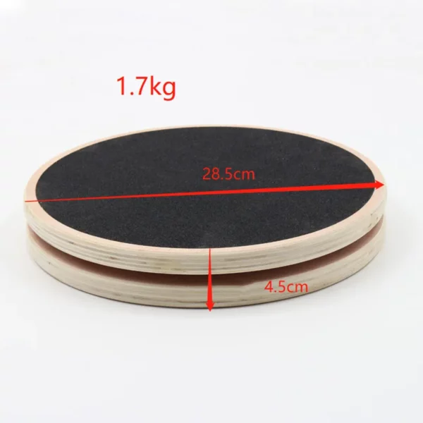 Disque de torsion de taille en bois massif, planche d'équilibre de fitness, entraîneur de perte de poids, plaque de massage et de torsion, équipement d'exercice Twister – Image 4