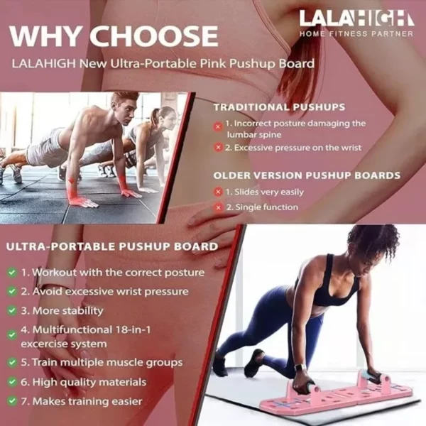 Planche de poussée portable, équipement d'entraînement sportif fonctionnel, adapté aux hommes et aux femmes, musculation, équipement de fitness à domicile, salle de sport – Image 5