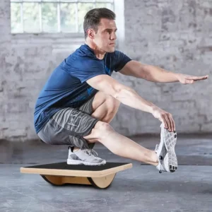 Planche d'équilibre oscillante en bois, exercices d'entraînement, planche à bascule d'équilibre, niveau d'entraînement, exercice de gymnastique, équipements de fitness