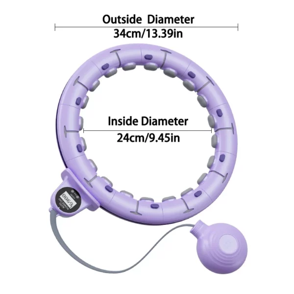 Cerceaux Intelligents pour le Serrage de la Taille, Outil de miles avec Poignées de Comptage Amovibles, pour l'Exercice Physique Spécifique – Image 2