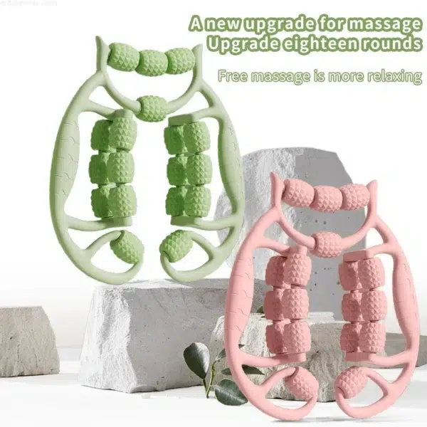 Anneau de relaxation musculaire pour jambe mince, masseur à 18 roues, relaxation musculaire, yoga, musculation, sport du mollet – Image 2