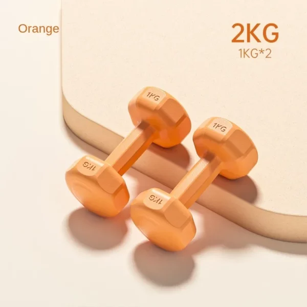 Petit ensemble d'haltères de fitness pour hommes et femmes, Kettlebell, équipement domestique, bras, muscle, yoga, enfants, école primaire, 1kg – Image 4
