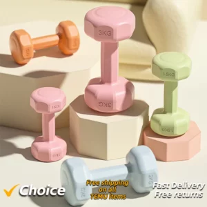 Petit ensemble d'haltères de fitness pour hommes et femmes, Kettlebell, équipement domestique, bras, muscle, yoga, enfants, école primaire, 1kg