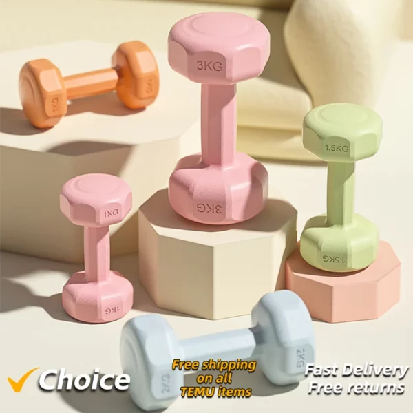 Petit ensemble d'haltères de fitness pour hommes et femmes, Kettlebell, équipement domestique, bras, muscle, yoga, enfants, école primaire, 1kg